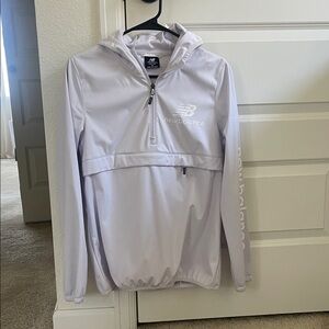 New Balance Lavender Half-Zip Hooded Pullover